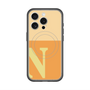 スリムプロテクションプレミアムケース with MagSafe［ オリジナル - initial two tone - N orange ］