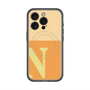 スリムプロテクションプレミアムケース with MagSafe［ オリジナル - initial two tone - N orange ］
