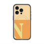 スリムプロテクションプレミアムケース with MagSafe［ オリジナル - initial two tone - N orange ］