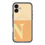 スリムプロテクションプレミアムケース with MagSafe［ オリジナル - initial two tone - N orange ］