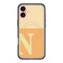 スリムプロテクションプレミアムケース with MagSafe［ オリジナル - initial two tone - N orange ］