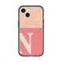 スリムプロテクションプレミアムケース with MagSafe［ オリジナル - initial two tone - N pink ］