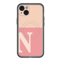 スリムプロテクションプレミアムケース with MagSafe［ オリジナル - initial two tone - N pink ］