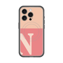 スリムプロテクションプレミアムケース with MagSafe［ オリジナル - initial two tone - N pink ］