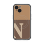 スリムプロテクションプレミアムケース with MagSafe［ オリジナル - initial two tone - N brown ］