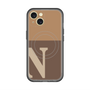 スリムプロテクションプレミアムケース with MagSafe［ オリジナル - initial two tone - N brown ］