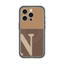 スリムプロテクションプレミアムケース with MagSafe［ オリジナル - initial two tone - N brown ］