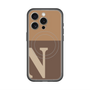 スリムプロテクションプレミアムケース with MagSafe［ オリジナル - initial two tone - N brown ］