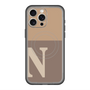 スリムプロテクションプレミアムケース with MagSafe［ オリジナル - initial two tone - N brown ］