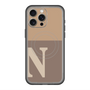 スリムプロテクションプレミアムケース with MagSafe［ オリジナル - initial two tone - N brown ］