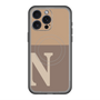 スリムプロテクションプレミアムケース with MagSafe［ オリジナル - initial two tone - N brown ］