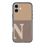 スリムプロテクションプレミアムケース with MagSafe［ オリジナル - initial two tone - N brown ］