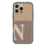 スリムプロテクションプレミアムケース with MagSafe［ オリジナル - initial two tone - N brown ］