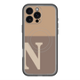 スリムプロテクションプレミアムケース with MagSafe［ オリジナル - initial two tone - N brown ］
