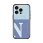 スリムプロテクションプレミアムケース with MagSafe［ オリジナル - initial two tone - N blue ］