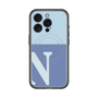 スリムプロテクションプレミアムケース with MagSafe［ オリジナル - initial two tone - N blue ］