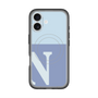 スリムプロテクションプレミアムケース with MagSafe［ オリジナル - initial two tone - N blue ］