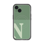 スリムプロテクションプレミアムケース with MagSafe［ オリジナル - initial two tone - N green ］