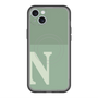 スリムプロテクションプレミアムケース with MagSafe［ オリジナル - initial two tone - N green ］