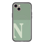 スリムプロテクションプレミアムケース with MagSafe［ オリジナル - initial two tone - N green ］