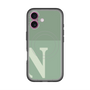 スリムプロテクションプレミアムケース with MagSafe［ オリジナル - initial two tone - N green ］