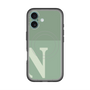 スリムプロテクションプレミアムケース with MagSafe［ オリジナル - initial two tone - N green ］