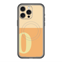 スリムプロテクションプレミアムケース with MagSafe［ オリジナル - initial two tone - O orange ］