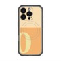 スリムプロテクションプレミアムケース with MagSafe［ オリジナル - initial two tone - O orange ］