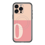 スリムプロテクションプレミアムケース with MagSafe［ オリジナル - initial two tone - O pink ］