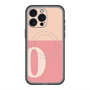 スリムプロテクションプレミアムケース with MagSafe［ オリジナル - initial two tone - O pink ］
