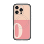 スリムプロテクションプレミアムケース with MagSafe［ オリジナル - initial two tone - O pink ］