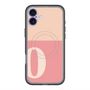 スリムプロテクションプレミアムケース with MagSafe［ オリジナル - initial two tone - O pink ］