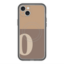 スリムプロテクションプレミアムケース with MagSafe［ オリジナル - initial two tone - O brown ］