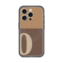 スリムプロテクションプレミアムケース with MagSafe［ オリジナル - initial two tone - O brown ］