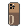 スリムプロテクションプレミアムケース with MagSafe［ オリジナル - initial two tone - O brown ］