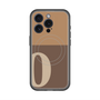 スリムプロテクションプレミアムケース with MagSafe［ オリジナル - initial two tone - O brown ］