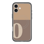 スリムプロテクションプレミアムケース with MagSafe［ オリジナル - initial two tone - O brown ］