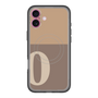 スリムプロテクションプレミアムケース with MagSafe［ オリジナル - initial two tone - O brown ］