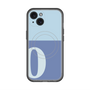 スリムプロテクションプレミアムケース with MagSafe［ オリジナル - initial two tone - O blue ］