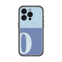 スリムプロテクションプレミアムケース with MagSafe［ オリジナル - initial two tone - O blue ］