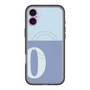 スリムプロテクションプレミアムケース with MagSafe［ オリジナル - initial two tone - O blue ］