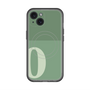 スリムプロテクションプレミアムケース with MagSafe［ オリジナル - initial two tone - O green ］