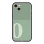 スリムプロテクションプレミアムケース with MagSafe［ オリジナル - initial two tone - O green ］