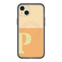 スリムプロテクションプレミアムケース with MagSafe［ オリジナル - initial two tone - P orange ］