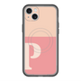 スリムプロテクションプレミアムケース with MagSafe［ オリジナル - initial two tone - P pink ］