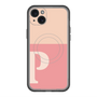 スリムプロテクションプレミアムケース with MagSafe［ オリジナル - initial two tone - P pink ］