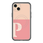 スリムプロテクションプレミアムケース with MagSafe［ オリジナル - initial two tone - P pink ］