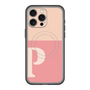 スリムプロテクションプレミアムケース with MagSafe［ オリジナル - initial two tone - P pink ］