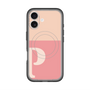 スリムプロテクションプレミアムケース with MagSafe［ オリジナル - initial two tone - P pink ］