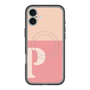スリムプロテクションプレミアムケース with MagSafe［ オリジナル - initial two tone - P pink ］